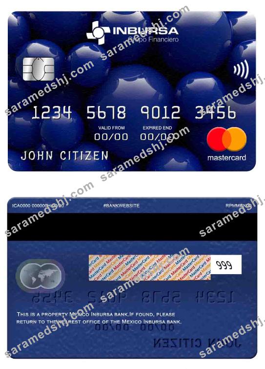 Mexico Inbursa bank mastercard